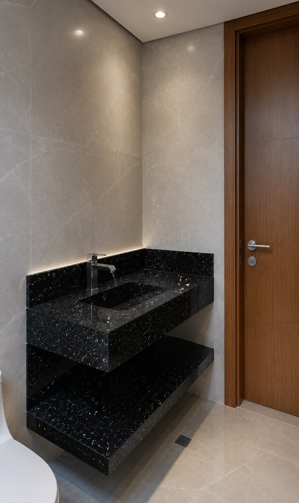 Bathroom Vanity for Black-Galaxy-Granite in Cheras